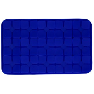 Tapis à Laper Eat Slow Live Longer Fleur Rouge 2.6x24.3x34.7 cm