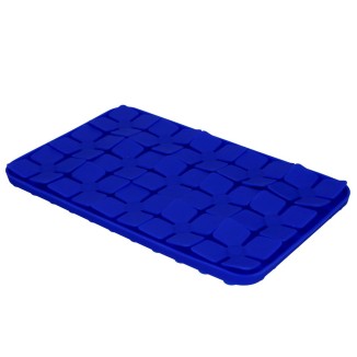 Tapis à Laper Eat Slow Live Longer Fleur Rouge 2.6x24.3x34.7 cm