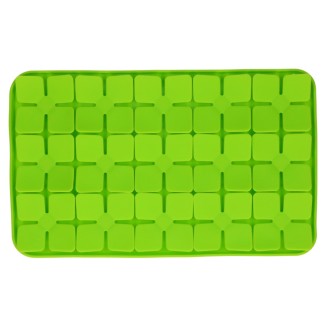 Tapis à Laper Eat Slow Live Longer Fleur Rouge 2.6x24.3x34.7 cm