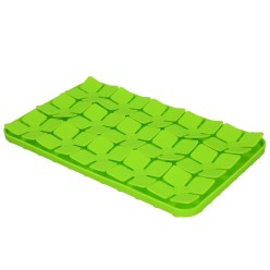 Tapis à Laper Eat Slow Live Longer Fleur Rouge 2.6x24.3x34.7 cm