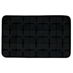 Tapis à Laper Eat Slow Live Longer Fleur Rouge 2.6x24.3x34.7 cm