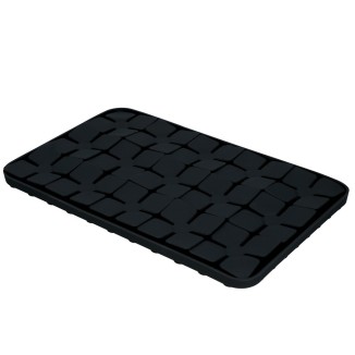 Tapis à Laper Eat Slow Live Longer Fleur Rouge 2.6x24.3x34.7 cm