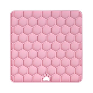 Tapis à Léchouiller Eat Slow Live Longer Rouge - Idéal pour Chien