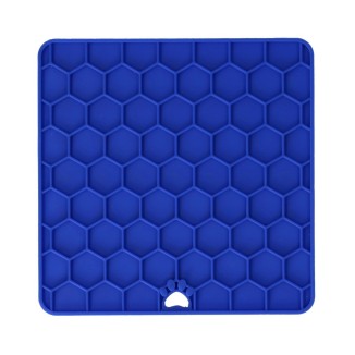 Tapis à Léchouiller Eat Slow Live Longer Rouge - Idéal pour Chien