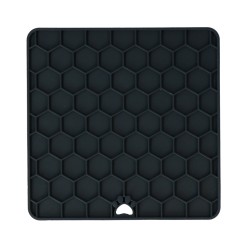 Tapis à Léchouiller Eat Slow Live Longer Rouge - Idéal pour Chien