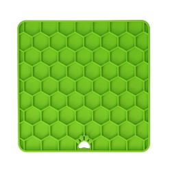 Tapis à Léchouiller Eat Slow Live Longer Rouge - Idéal pour Chien