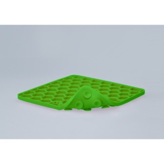 Tapis à Léchouiller Eat Slow Live Longer Rouge - Idéal pour Chien
