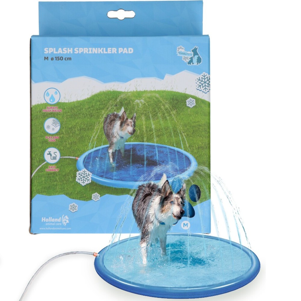 Coolpets Tapis Arroseur Splash S 100 cm: Rafraîchissement pour Chien