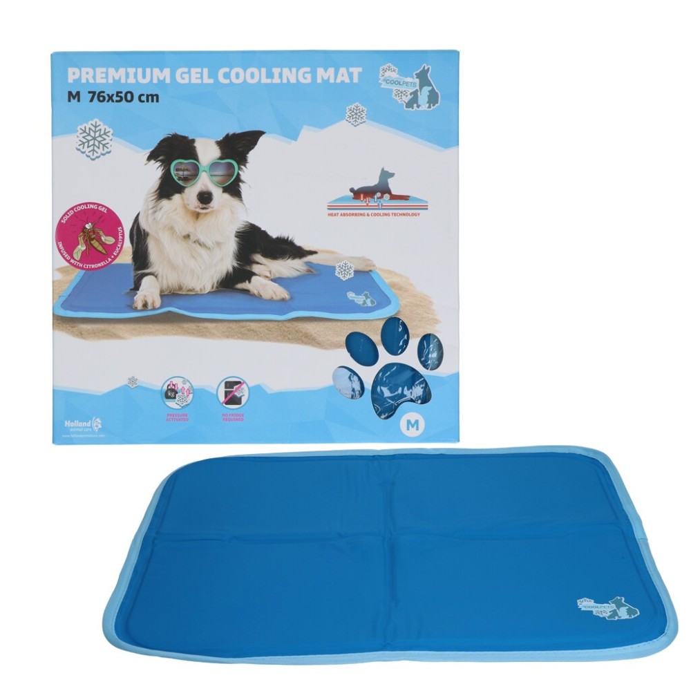 Tapis de refroidissement en gel premium CoolPets XS 40x30cm pour chiens