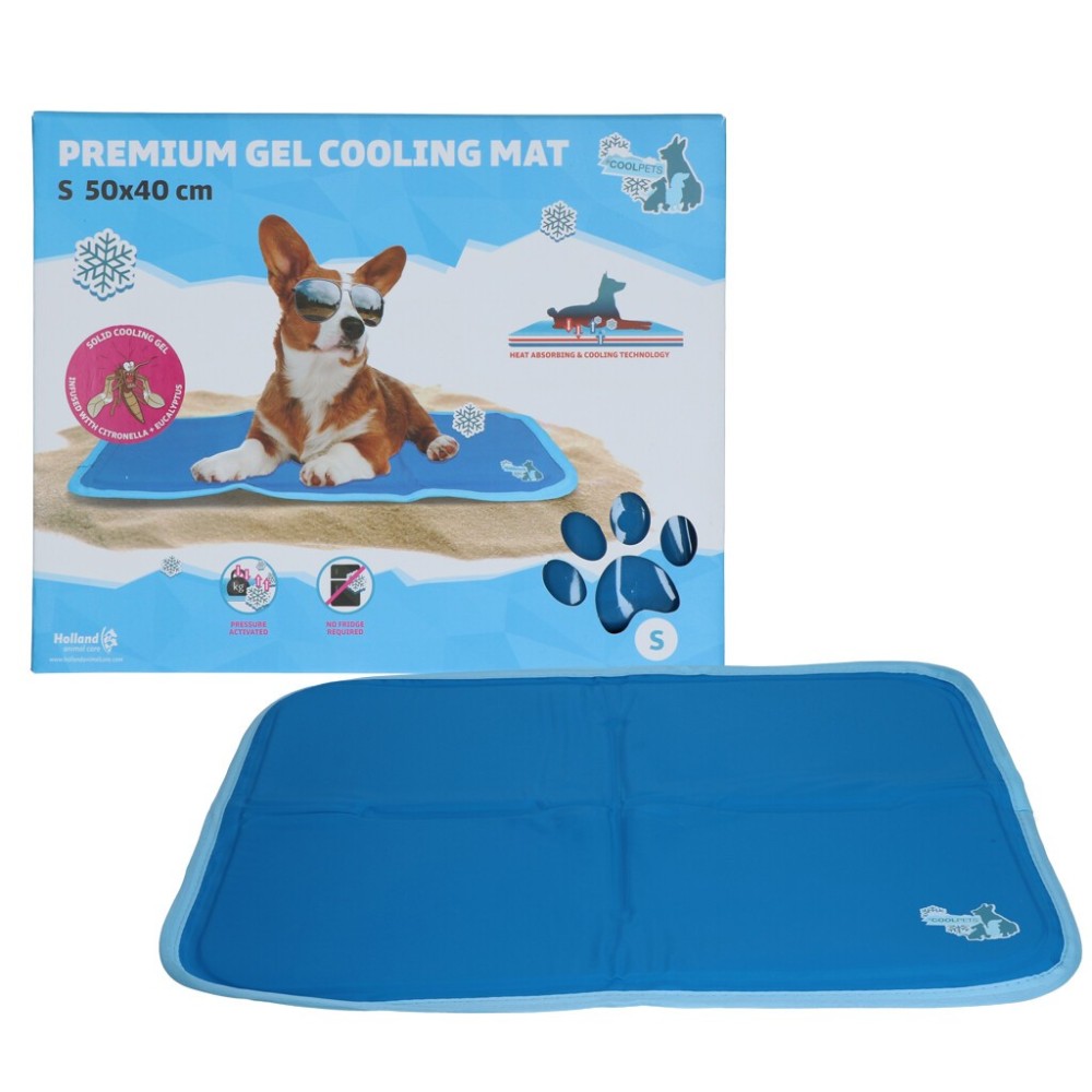Tapis de refroidissement en gel premium CoolPets XS 40x30cm pour chiens