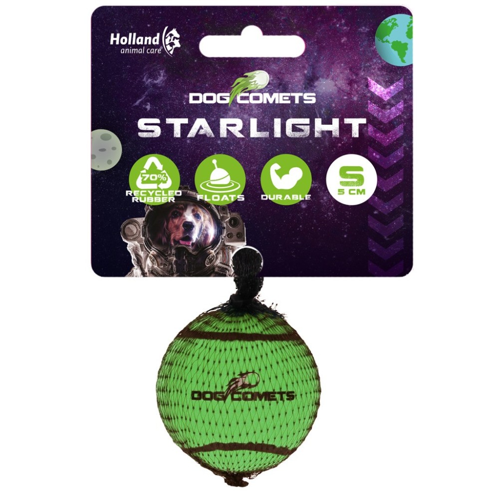 Balle de tennis Dog Comets Starlight S Rose - Jouet pour Chien