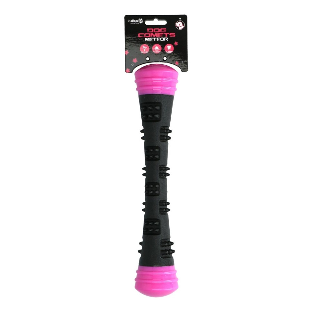 Bâton de lancer Comets rose pour chien - Taille S