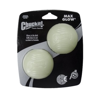 Chuckit Max Glow Ball - Balle Lumineuse Nocturne Phosphorescente