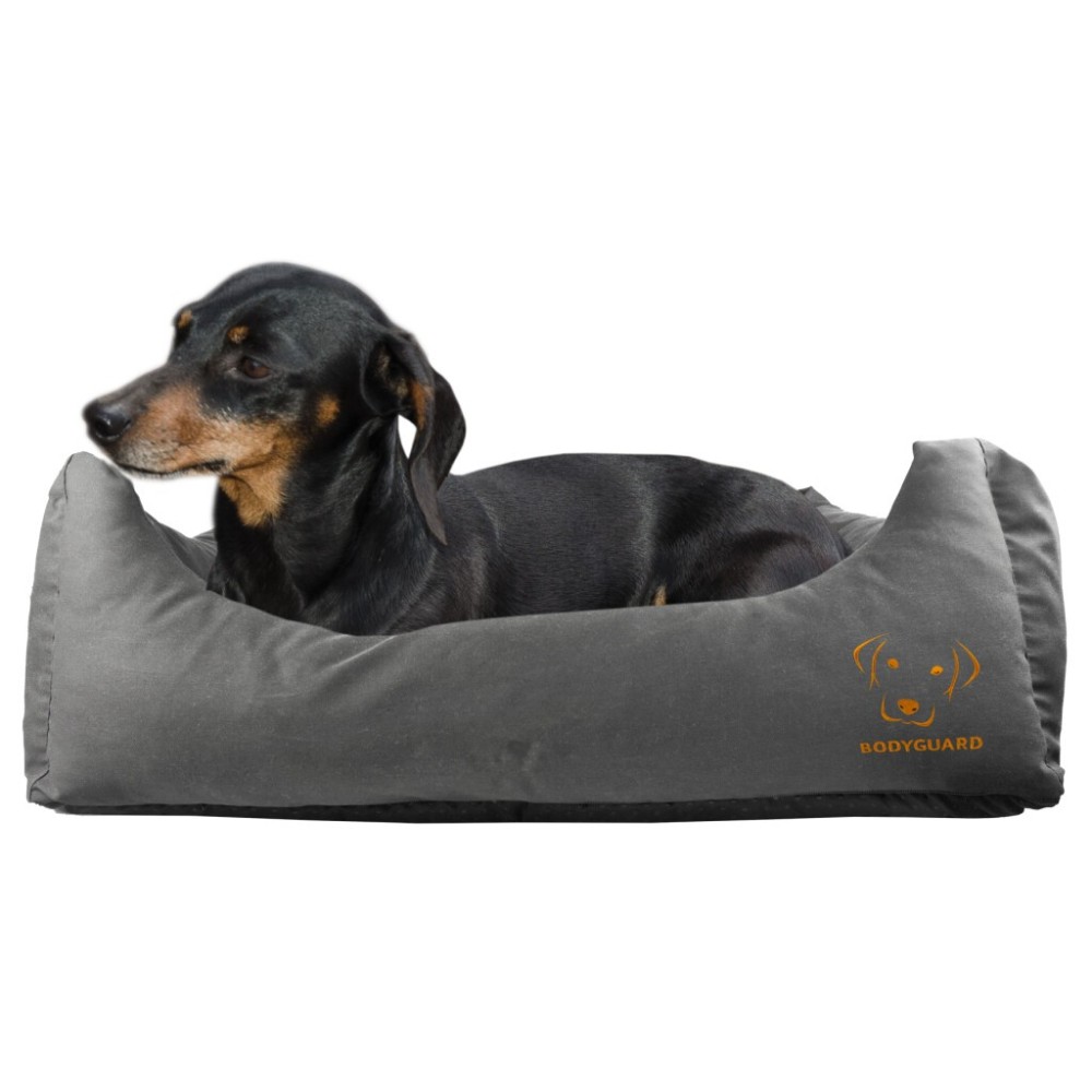 Canapé-lit Bodyguard Noir S pour chiens - Confort et style pour votre compagnon