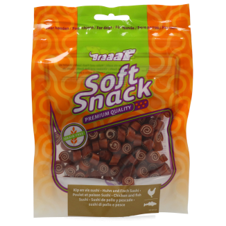 Friandises Braaaf Soft Snack Sushi - Canard & Poisson