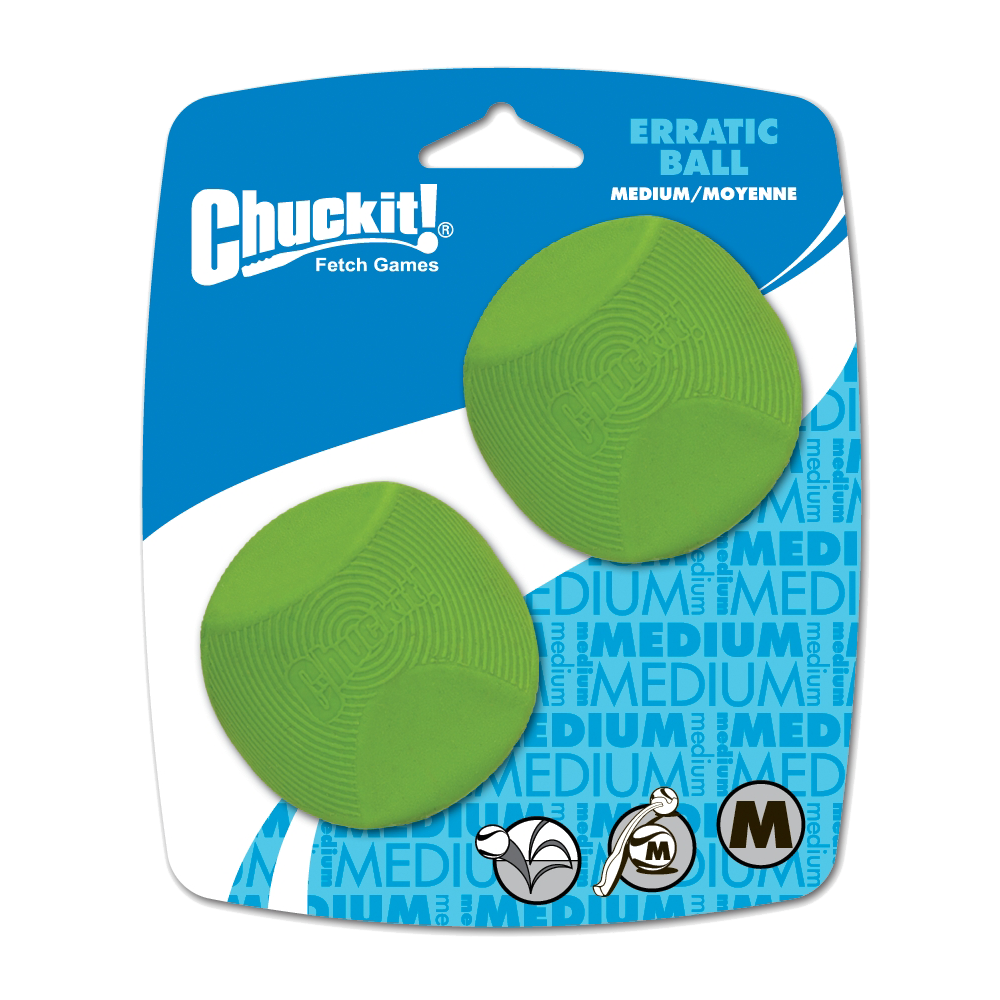 Chuckit Erratic Ball - Balle Rebonds Imprévisibles Chien