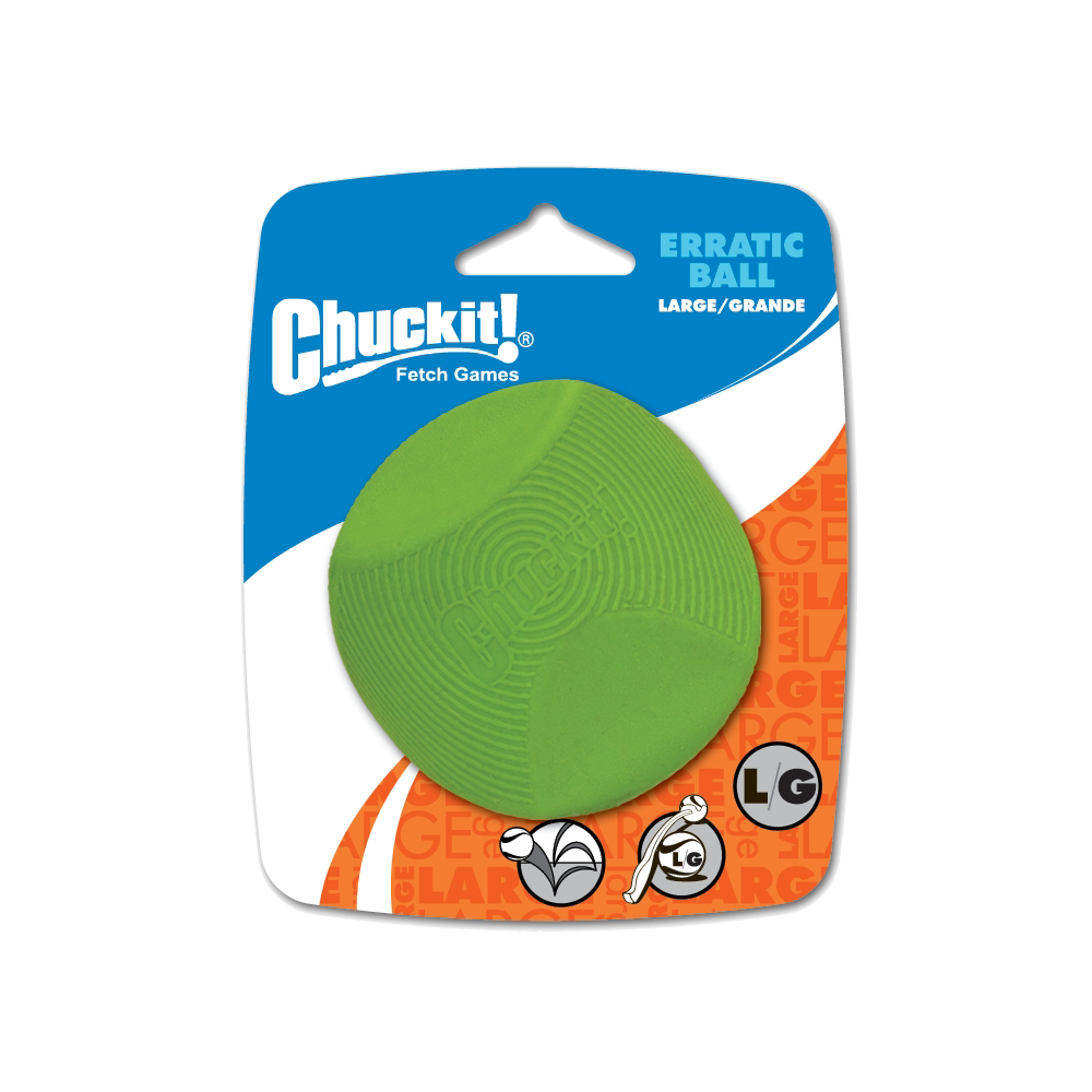 Chuckit Erratic Ball - Balle Rebonds Imprévisibles Chien
