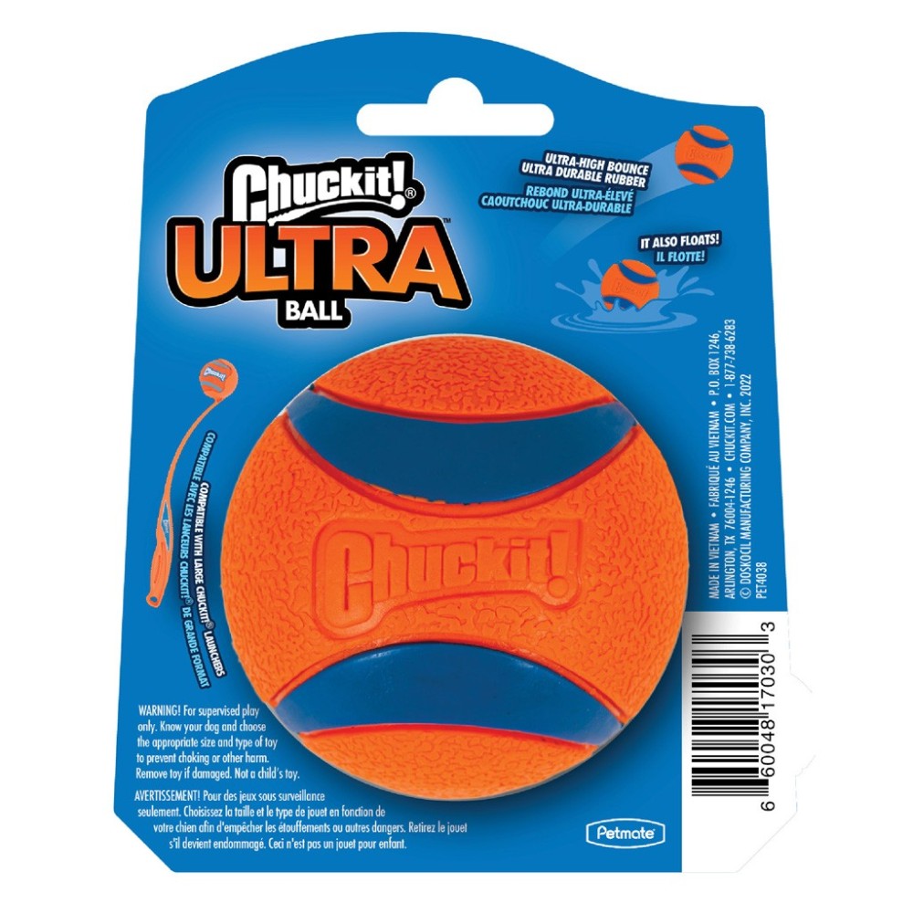 Chuckit Ultra Ball - Balle Caoutchouc Naturel Premium Chien