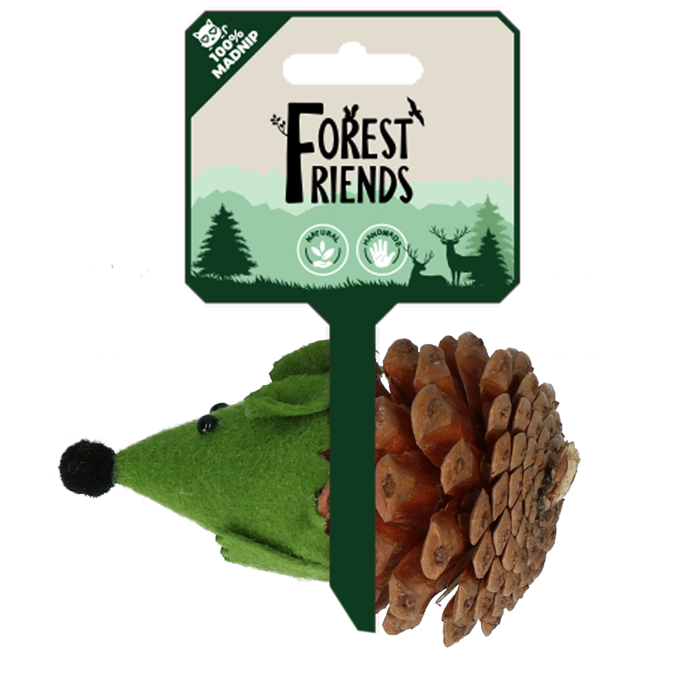 Souris Gris Amis de la Forêt 12x8x5 cm - Marque Forest Friends