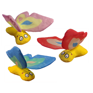 Jouet pour chat Yeowww! Papillon Bleu - Fabriqué aux US