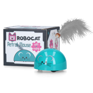 Robocat Souris Grise Élégante pour les Amoureux des Chats