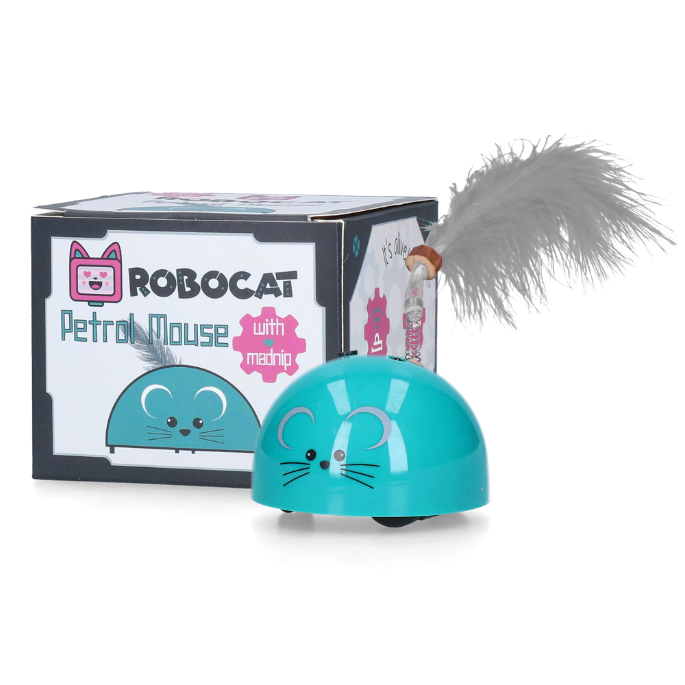 Robocat Souris Grise Élégante pour les Amoureux des Chats