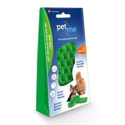 Brosse pour chat Pet+Me poils courts - Bleu, made in CH