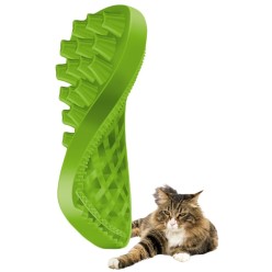Brosse pour chat Pet+Me poils courts - Bleu, made in CH