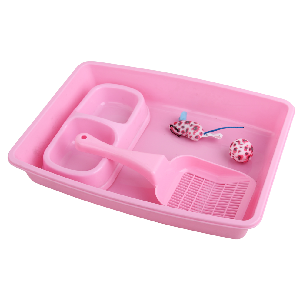 Kit de Démarrage pour Chatons Pawise - Bleu, Idéal pour les Petits Félins