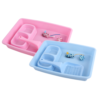 Kit de Démarrage pour Chatons Pawise - Bleu, Idéal pour les Petits Félins