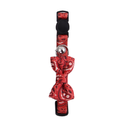 Collier pour Chat Pawise avec Nœud Papillon Rose - Tendance et Confortables