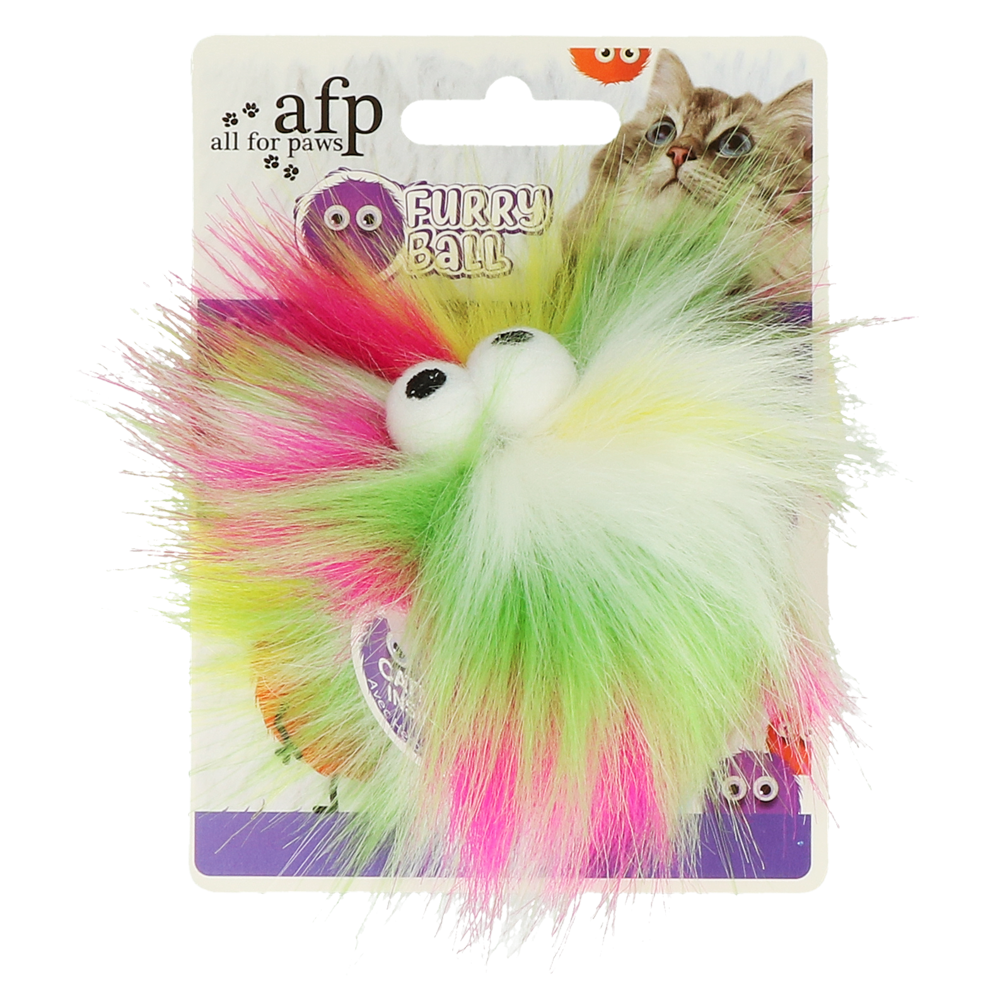 Jouet pour chat AFP Furry Ball - Fluffer Rose