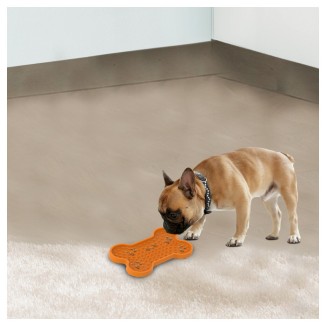 Tapis à lécher os savoureux pour chiens