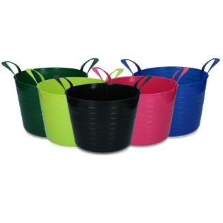 Seau V-Trug Flexi Bleu 14L: Pratique et Polyvalent pour Cheval