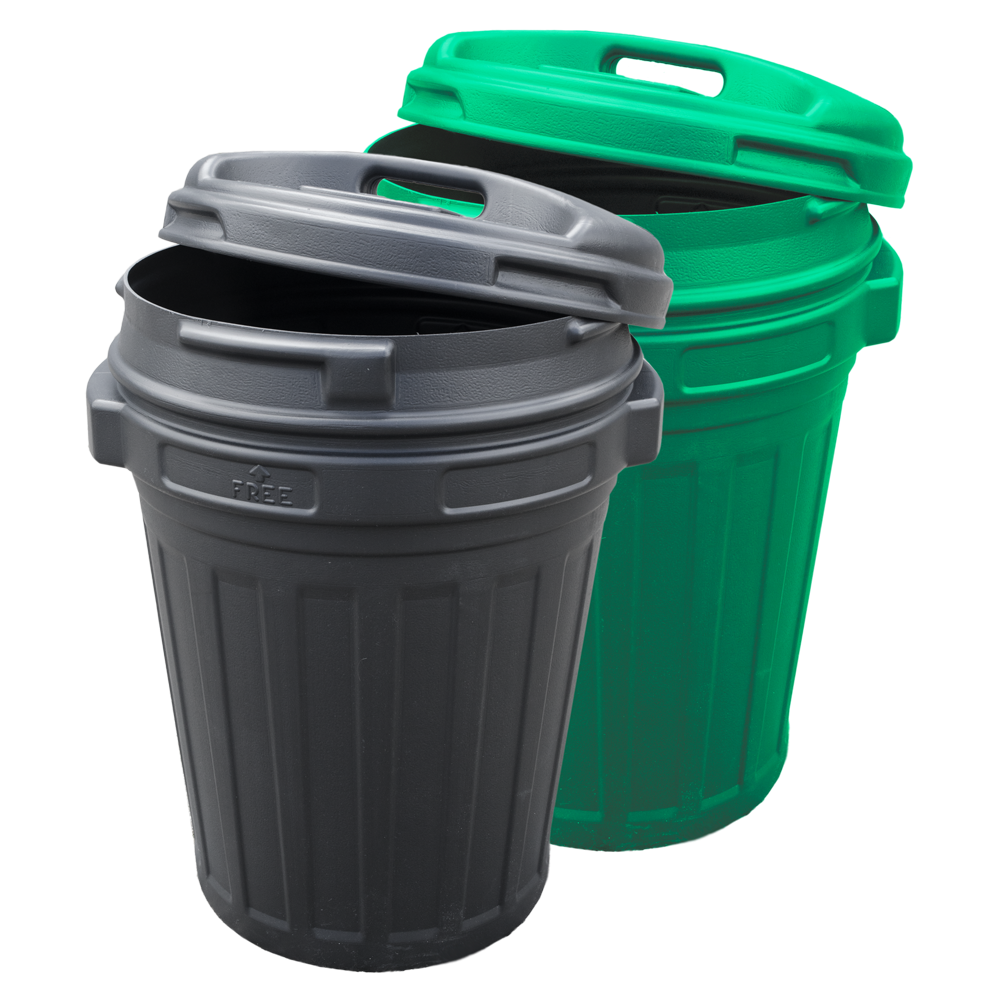 Boîte de rangement avec couvercle 70L Noir pour Cheval