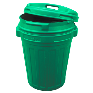 Boîte de rangement avec couvercle 70L Noir pour Cheval