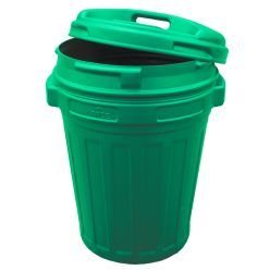 Boîte de rangement avec couvercle 70L Noir pour Cheval