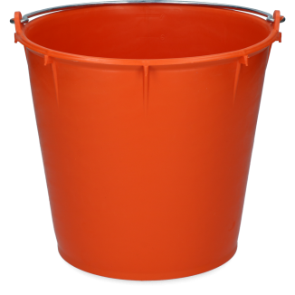 Seau 7 l avec poignée Bourgogne Vplast - Pratique et élégant