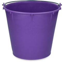 Seau 7 l avec poignée Bourgogne Vplast - Pratique et élégant