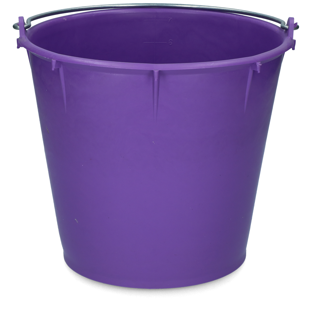 Seau 7 l avec poignée Bourgogne Vplast - Pratique et élégant
