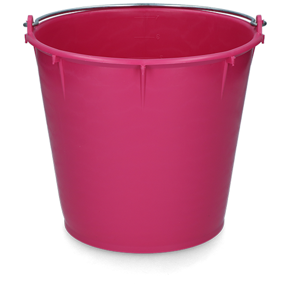 Seau 7 l avec poignée Bourgogne Vplast - Pratique et élégant