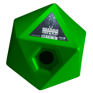 Maximus Feed & Play Bleu pour Cheval - Jeu et nourriture en un!