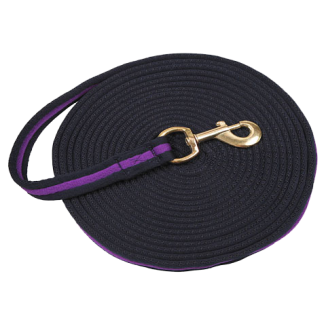 Fouet de longe doux lux avec mousqueton 8 m | Professionnel