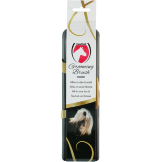 Brosse de toilettage pour chevaux M Noir - Excellent Horse