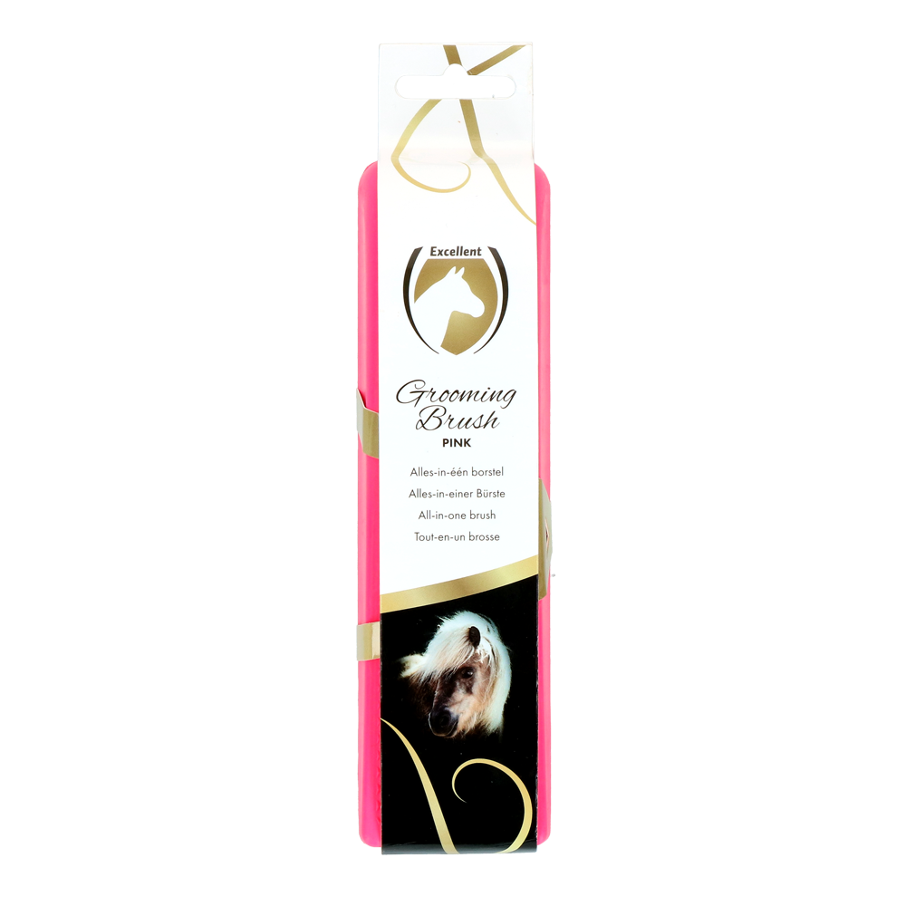 Brosse de toilettage pour chevaux M Noir - Excellent Horse