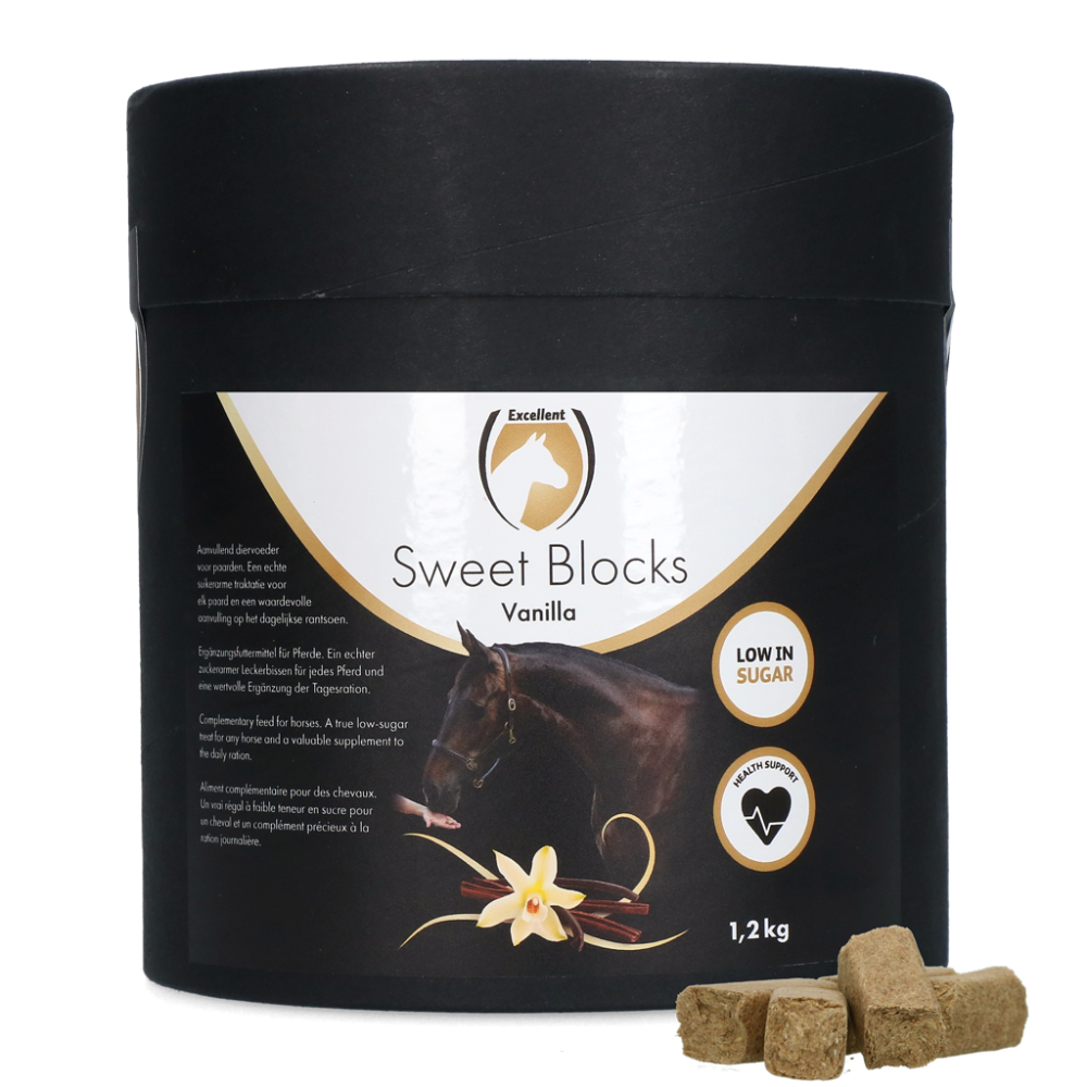 Délicieux Blocs Sucrés Vanille pour Chevaux 1kg