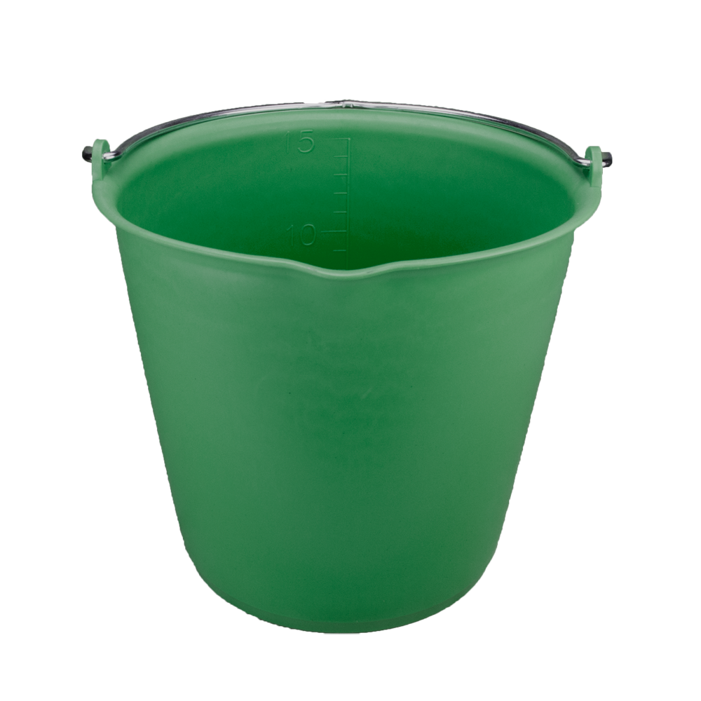 Seau 15L Vplast avec bec verseur Noir - Écurie et Terrain