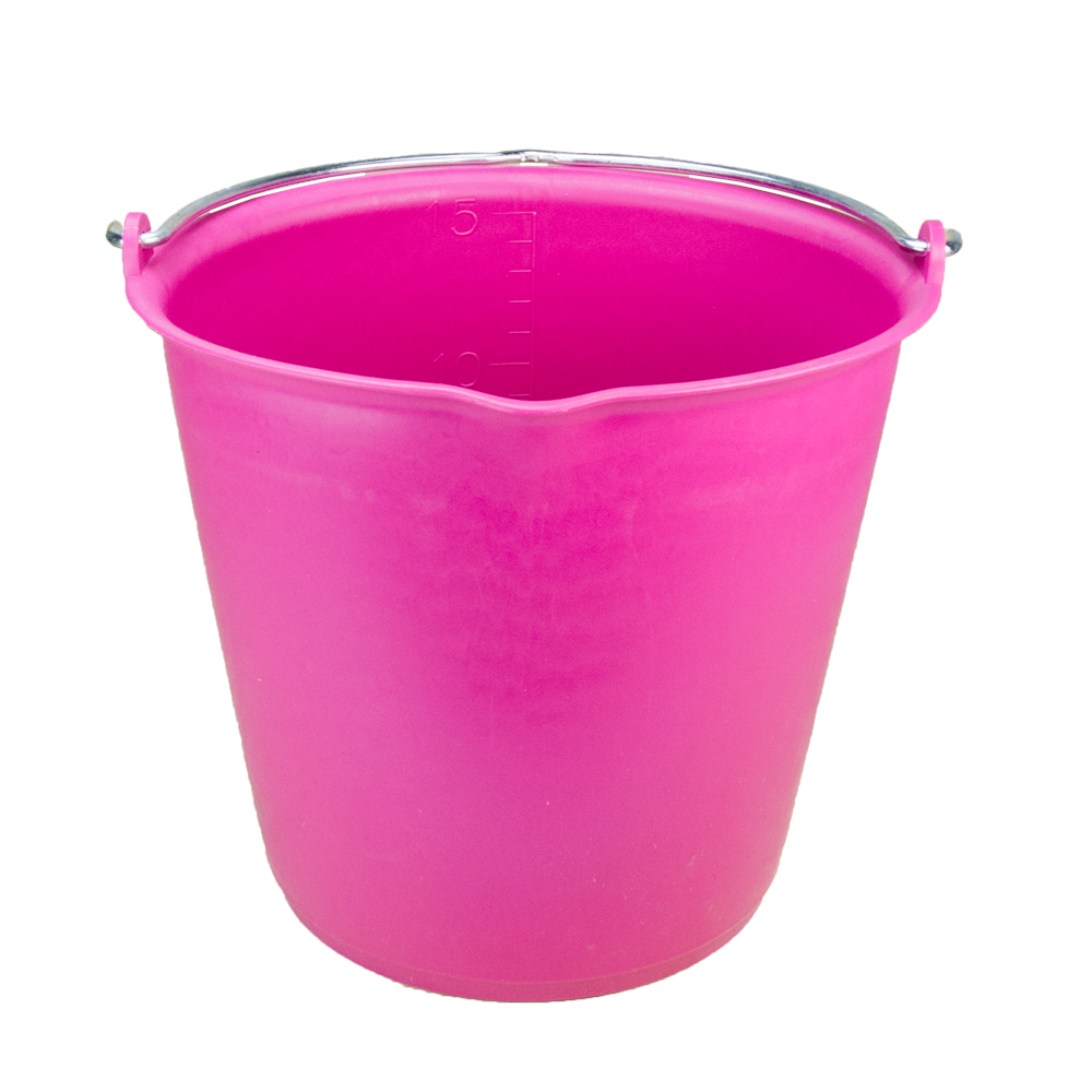 Seau 15L Vplast avec bec verseur Noir - Écurie et Terrain