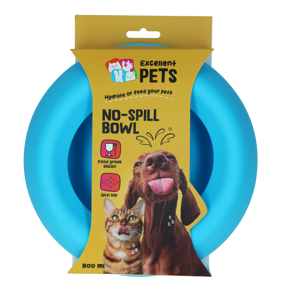 Excellent Pets No-Spill Bowl 800ml Orange M