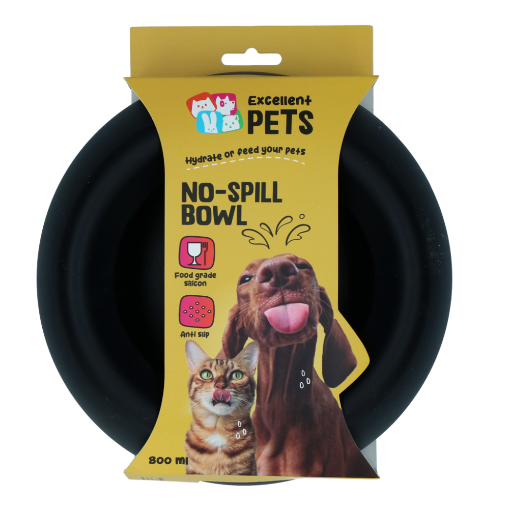 Excellent Pets No-Spill Bowl 800ml Orange M